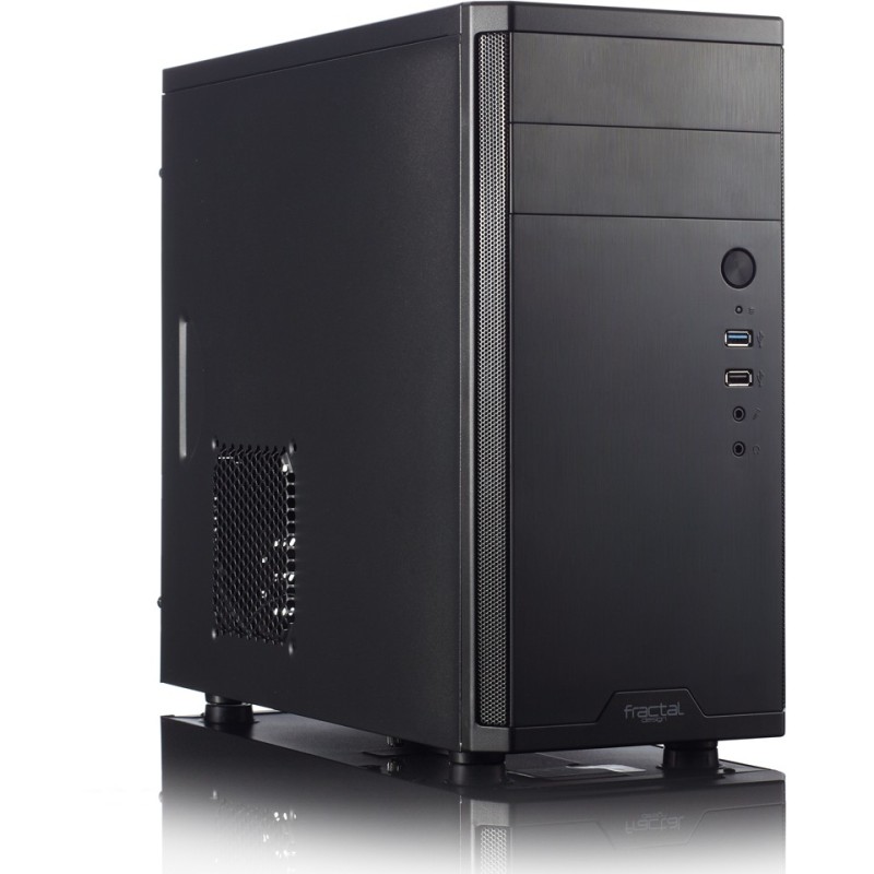 Fractal Design Core 1100 - Mini Tower Case (Micro-ATX / Mini-ITX) - Black, 350mm GPU, 148mm CPU Cooler