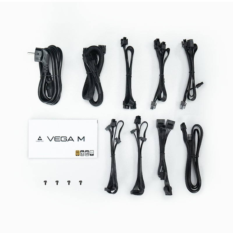 Chieftec Vega M Series PPG-850-C - 850W 80 PLUS Gold Fully-Modular ATX 3.1 PSU (Black) — Buy in Cyprus with Fast Delivery