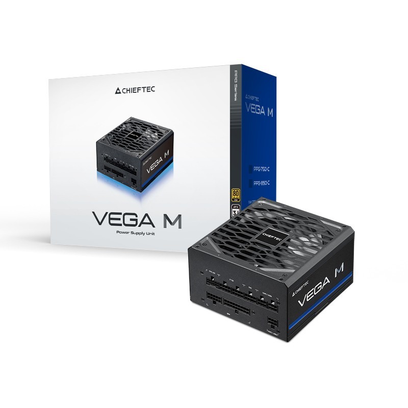 Chieftec Vega M Series PPG-850-C - 850W 80 PLUS Gold Fully-Modular ATX 3.1 PSU (Black) — Buy in Cyprus with Fast Delivery