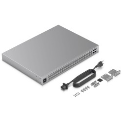 Ubiquiti UniFi USW-PRO-MAX-48 M RM - 48x Multi-Gig (32x 1G + 16x 2.5G) + 4x SFP+ - L3 Managed, 1U, Grey