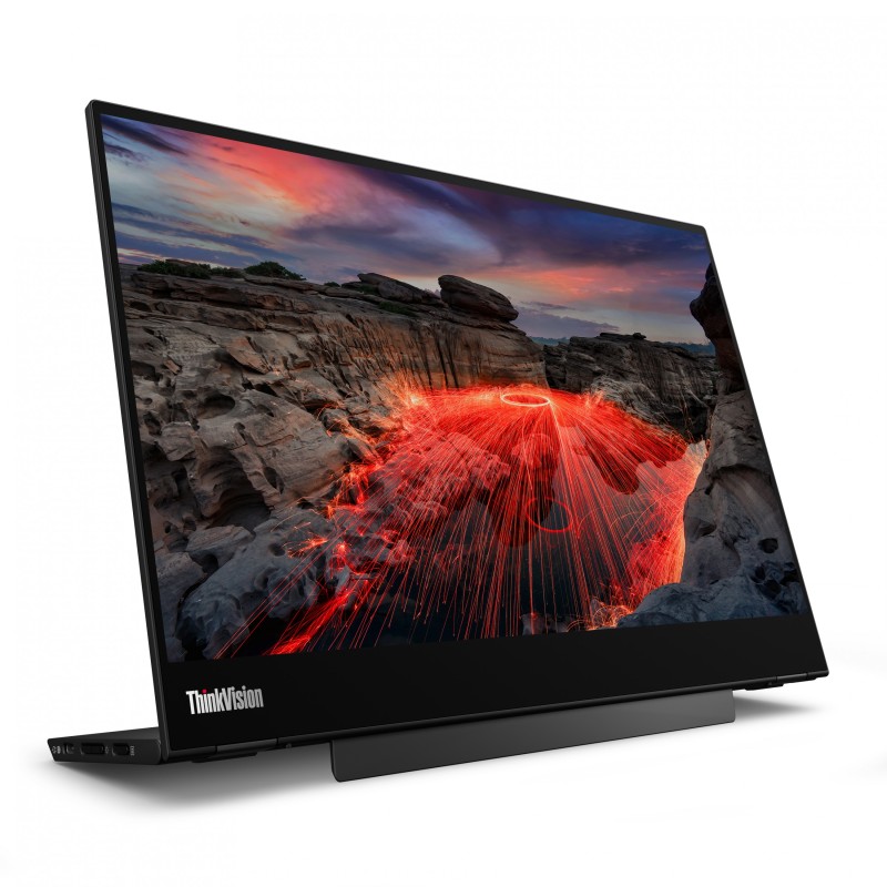 Lenovo ThinkVision M14t Gen 2 - 14" 2.2K (2240x1400) IPS Multi-Touch Portable Monitor - Raven Black, 65W PD, 60Hz