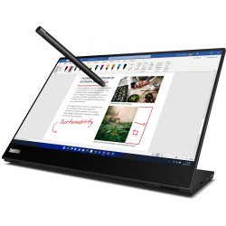 Lenovo ThinkVision M14t Gen 2 - 14" 2.2K (2240x1400) IPS Multi-Touch Portable Monitor - Raven Black, 65W PD, 60Hz
