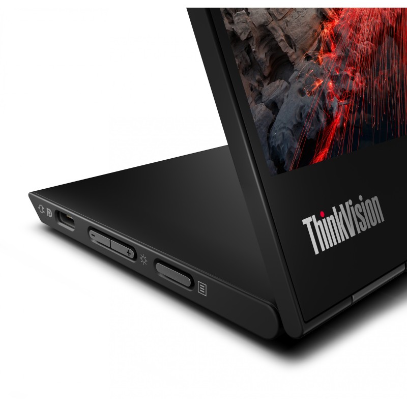 Lenovo ThinkVision M14t Gen 2 - 14" 2.2K (2240x1400) IPS Multi-Touch Portable Monitor - Raven Black, 65W PD, 60Hz
