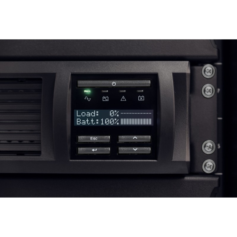 APC Smart-UPS SMT1500RMI2UC - 1500VA/1000W Rack 2U UPS, Line-Interactive, Black, LCD, SmartConnect
