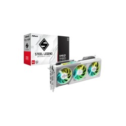 ASRock Steel Legend Radeon RX 9070 OC - 16GB GDDR6, 2700 MHz Boost, Grey/White, PCIe 5.0 — Buy in Cyprus with Fast Delivery