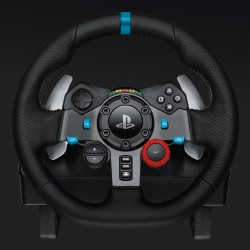 Logitech Driving Force G29 - Force-Feedback Wired USB Racing Wheel & Pedals, Leather-Wrapped, Black (PC/PlayStation)