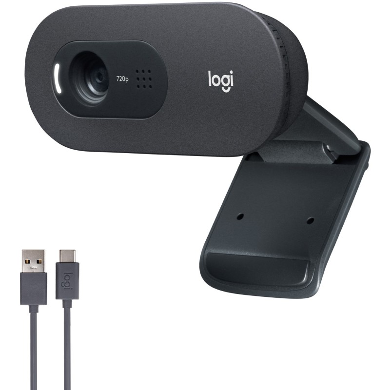 Logitech C505 HD Webcam - C505 - 720p 30fps, 60° FOV, Graphite, USB, Built-in Mic — Buy in Cyprus with Fast Delivery