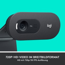 Logitech C505 HD Webcam - C505 - 720p 30fps, 60° FOV, Graphite, USB, Built-in Mic — Buy in Cyprus with Fast Delivery