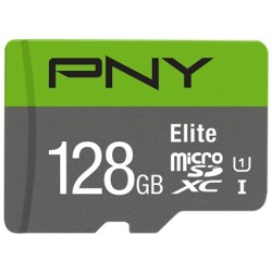 PNY Elite microSDXC 128GB - Class 10 UHS-I (U1) V10 - Green/Grey — Buy in Cyprus with Fast Delivery