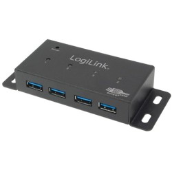 LogiLink USB-A Hub - UA0149 - 4-Port USB 3.2 Gen 1 (5Gbps) Type-A, Grey, Mountable — Buy in Cyprus with Fast Delivery