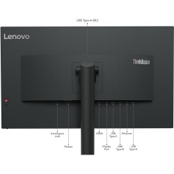 Lenovo ThinkVision T32p-30 - 31.5 inch 4K (3840x2160) IPS Monitor - 60Hz, 4ms, USB-C PD 90W, HDMI 2.0/DP 1.4, Pivot, Black