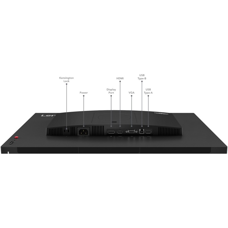 Lenovo ThinkVision T24d-30 - 24" (1920x1200) IPS 16:10, 100Hz, 4ms, HDMI/DP/VGA, Built-in Speakers, Raven Black
