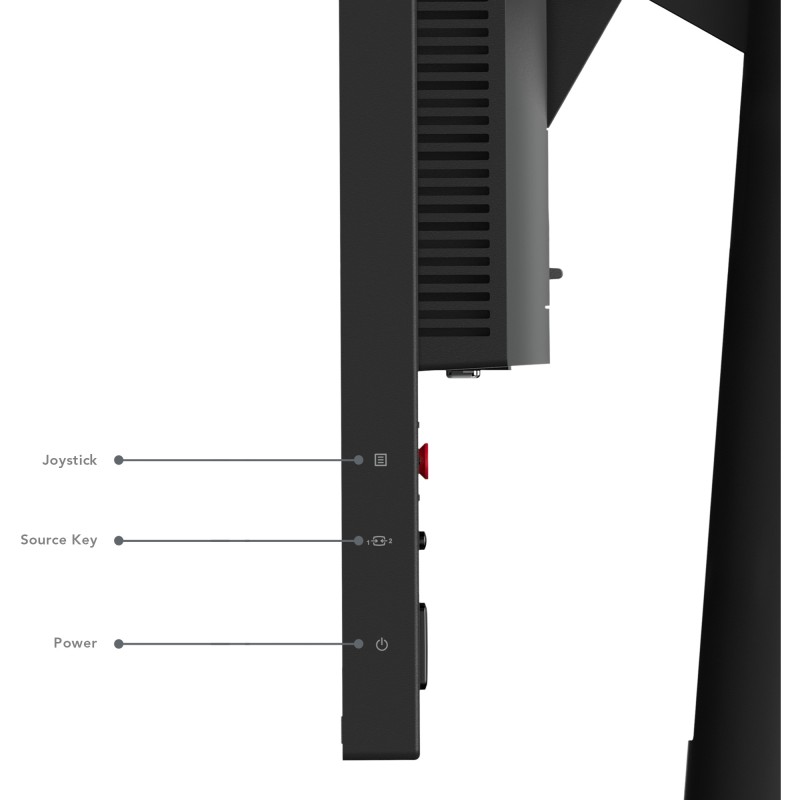 Lenovo ThinkVision T24d-30 - 24" (1920x1200) IPS 16:10, 100Hz, 4ms, HDMI/DP/VGA, Built-in Speakers, Raven Black