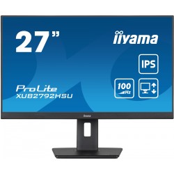iiyama ProLite XUB2792HSU-B6 - 27" FHD IPS 100Hz 0.4ms HDMI DP1.4 Pivot Height-Adjustable VESA Speakers, Black