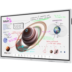 Samsung Flip Pro WM85B - 85in (216cm) 4K UHD MultiTouch LCD, VA Panel, 350 cd/m², Grey/White