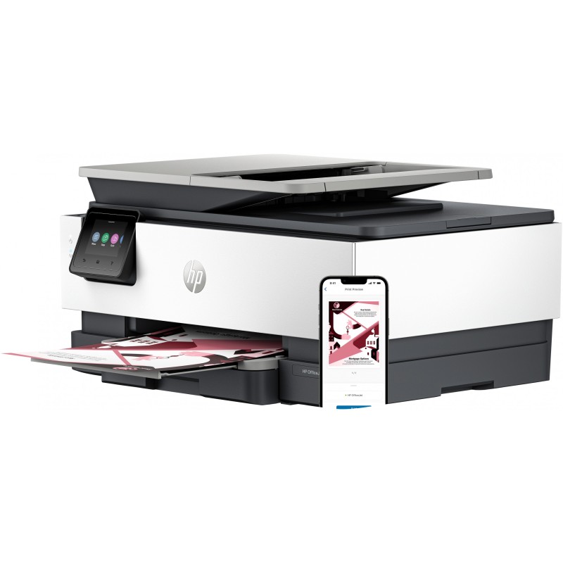 HP OfficeJet Pro 8122e - All-in-One Color Inkjet Printer (3-in-1) - Wi-Fi, ADF, Duplex, 512MB, 1200MHz, Grey