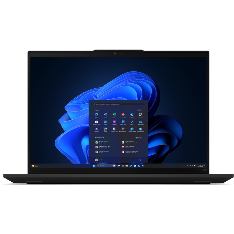 Lenovo ThinkPad L16 Gen 2 - 225U - Black, 16GB DDR5, 512GB PCIe SSD, Intel Core Ultra 5 (up to 4.8GHz), 16" WUXGA, Win11 Pro