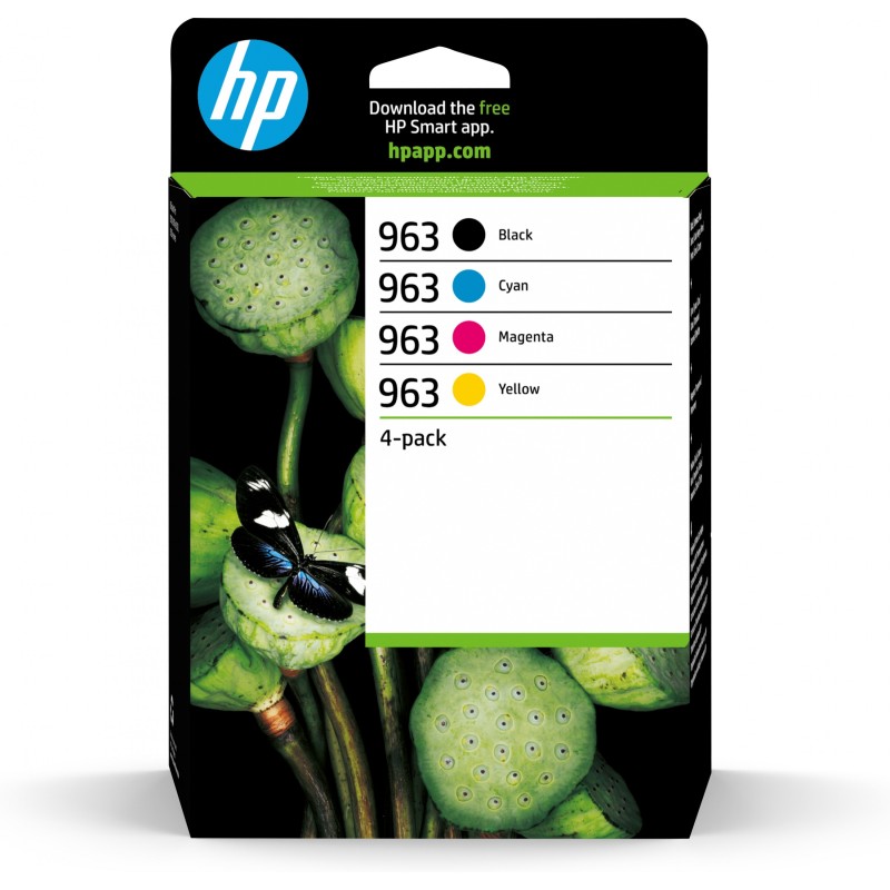 HP 963 Original Ink Multipack - 6ZC70AE - Black/Cyan/Magenta/Yellow, Standard Yield — Buy in Cyprus with Fast Delivery