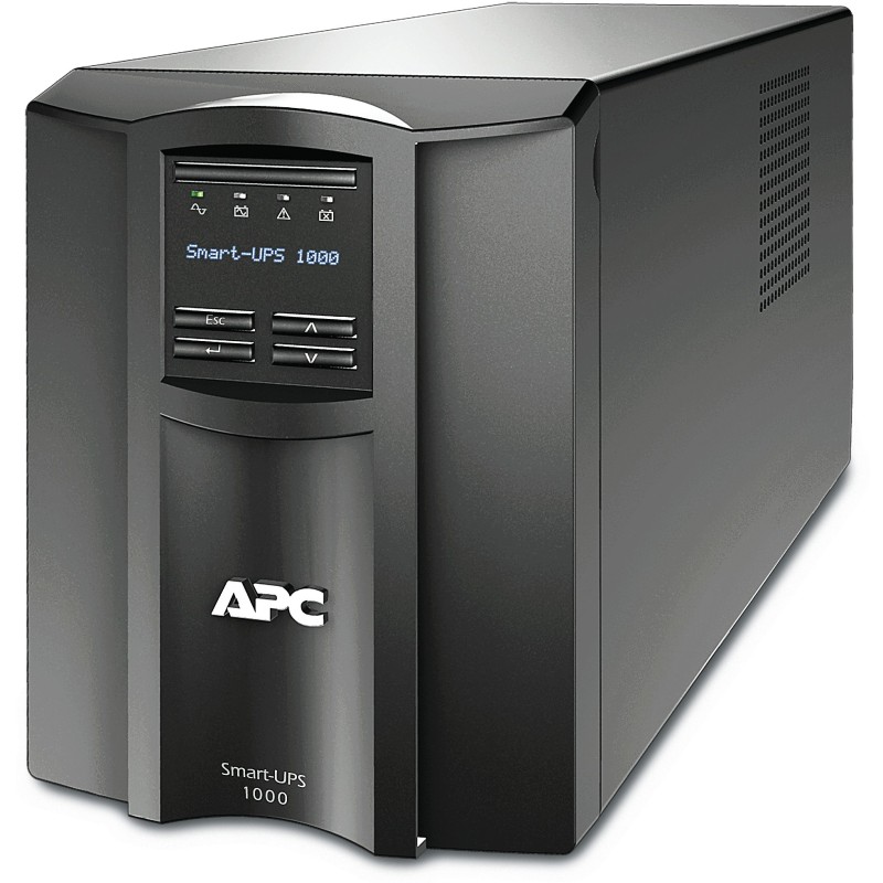 APC Smart-UPS SMT1000iC - 1000VA/700W Line-Interactive UPS, 8× IEC C13, LCD, USB, SmartConnect (Black)