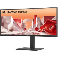 LG 34BA85QE-B - 34-inch (86.4 cm) UWQHD Curved IPS Monitor 3440x1440 - HDR10, USB-C PD 90W, DP, 2x HDMI, Speakers - Black