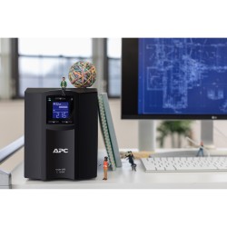 APC Smart-UPS SMC1000iC - 1000VA/600W Line-Interactive UPS, SmartConnect LCD, 8× IEC C13, Black