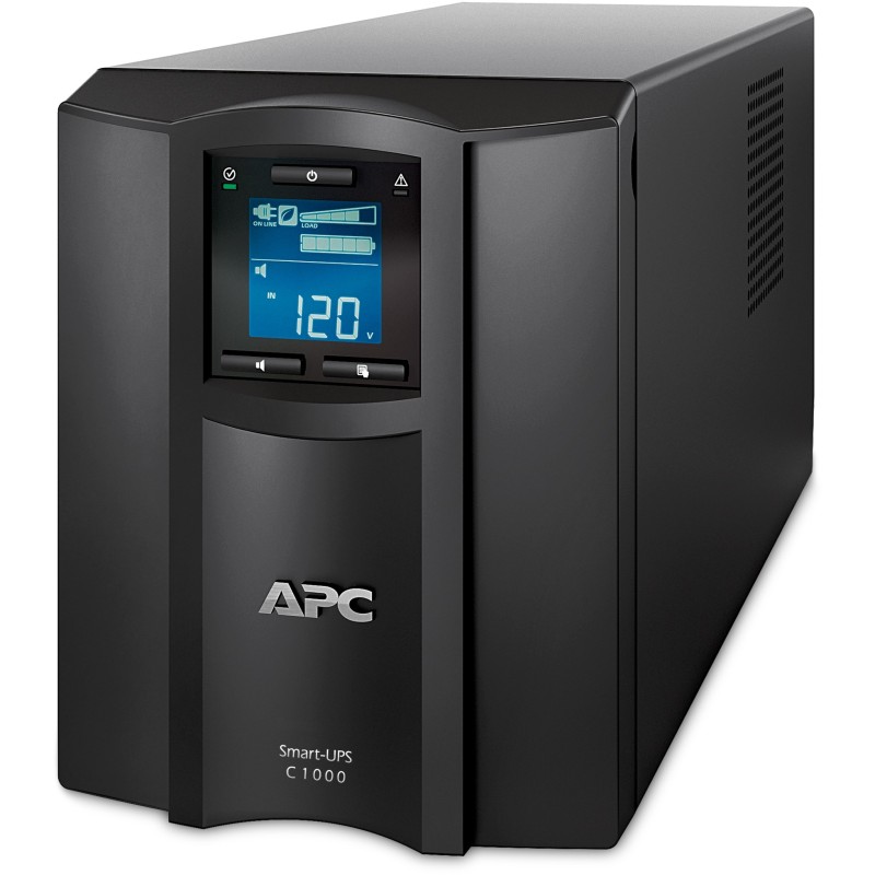 APC Smart-UPS SMC1000iC - 1000VA/600W Line-Interactive UPS, SmartConnect LCD, 8× IEC C13, Black