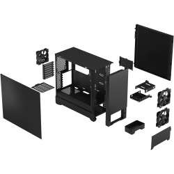 Fractal Design Pop Silent Midi Tower - Black - Steel ATX/mATX/Mini-ITX, 380mm GPU, 170mm CPU Cooler