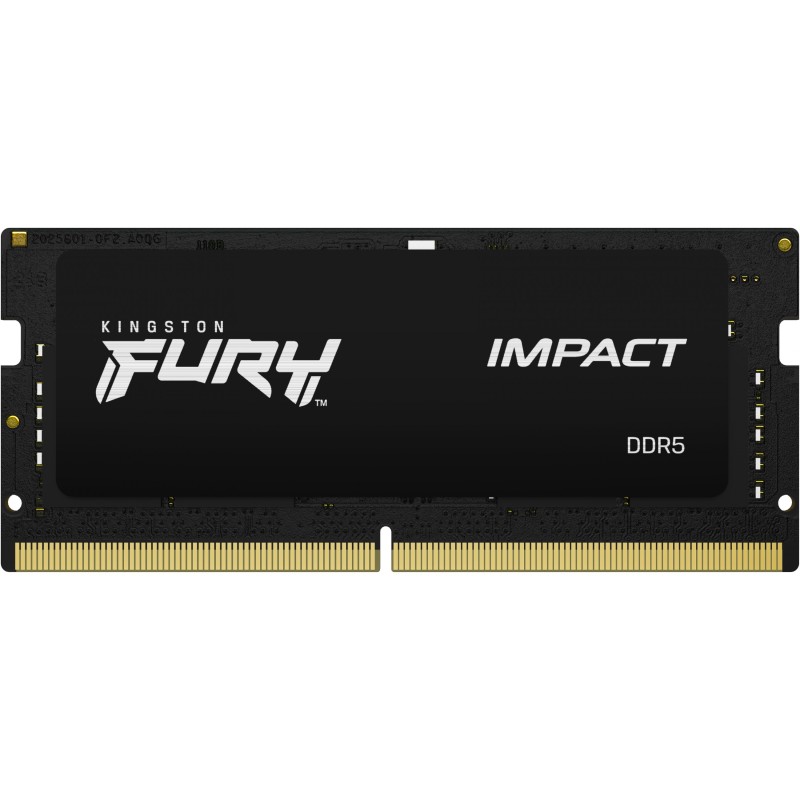 Kingston FURY Impact SO 5600 - 32GB DDR5-5600 CL40 SO-DIMM (1x32GB, 262-pin, 1.1V, Heatsink)