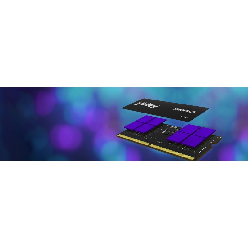 Kingston FURY Impact SO 5600 - 32GB DDR5-5600 CL40 SO-DIMM (1x32GB, 262-pin, 1.1V, Heatsink)