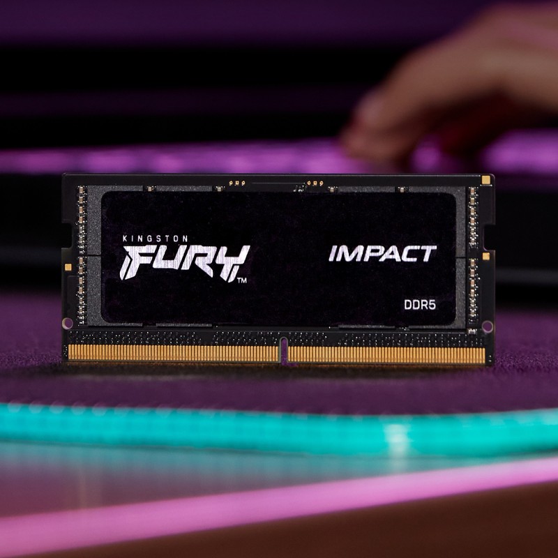 Kingston FURY Impact SO 5600 - 32GB DDR5-5600 CL40 SO-DIMM (1x32GB, 262-pin, 1.1V, Heatsink)