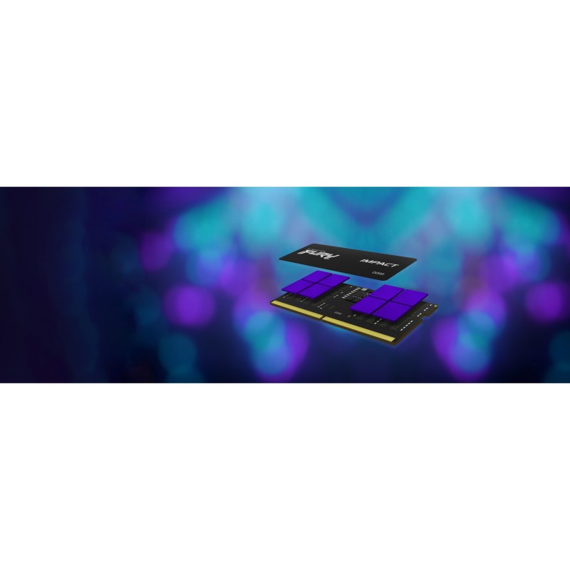 Kingston FURY Impact SO 5600 - 32GB DDR5-5600 CL40 SO-DIMM (1x32GB, 262-pin, 1.1V, Heatsink)