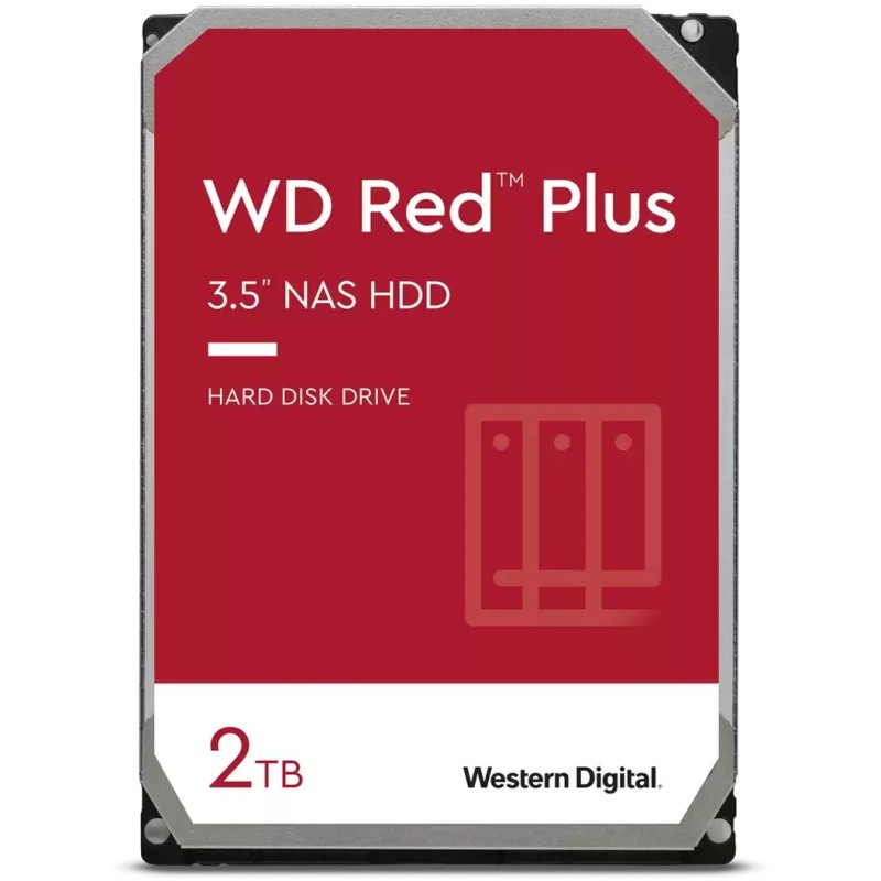 WD Red Plus NAS - WD20EFPX - 2TB 3.5in SATA III (6Gb/s) 5400 RPM 64MB Cache — Buy in Cyprus with Fast Delivery