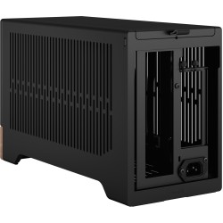 Fractal Design Terra Graphite - Mini-ITX SFF Case (Graphite, Aluminum & Walnut) - USB-C, SFX/SFX-L, GPU 322mm