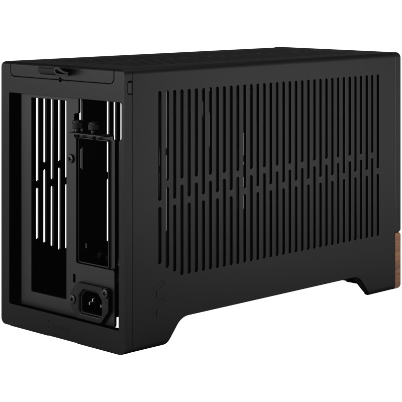 Fractal Design Terra Graphite - Mini-ITX SFF Case (Graphite, Aluminum & Walnut) - USB-C, SFX/SFX-L, GPU 322mm