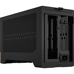Fractal Design Terra Graphite - Mini-ITX SFF Case (Graphite, Aluminum & Walnut) - USB-C, SFX/SFX-L, GPU 322mm