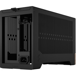 Fractal Design Terra Graphite - Mini-ITX SFF Case (Graphite, Aluminum & Walnut) - USB-C, SFX/SFX-L, GPU 322mm