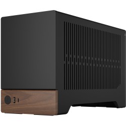 Fractal Design Terra Graphite - Mini-ITX SFF Case (Graphite, Aluminum & Walnut) - USB-C, SFX/SFX-L, GPU 322mm