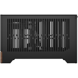 Fractal Design Terra Graphite - Mini-ITX SFF Case (Graphite, Aluminum & Walnut) - USB-C, SFX/SFX-L, GPU 322mm