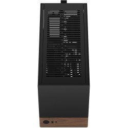 Fractal Design Terra Graphite - Mini-ITX SFF Case (Graphite, Aluminum & Walnut) - USB-C, SFX/SFX-L, GPU 322mm