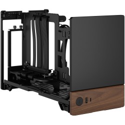 Fractal Design Terra Graphite - Mini-ITX SFF Case (Graphite, Aluminum & Walnut) - USB-C, SFX/SFX-L, GPU 322mm