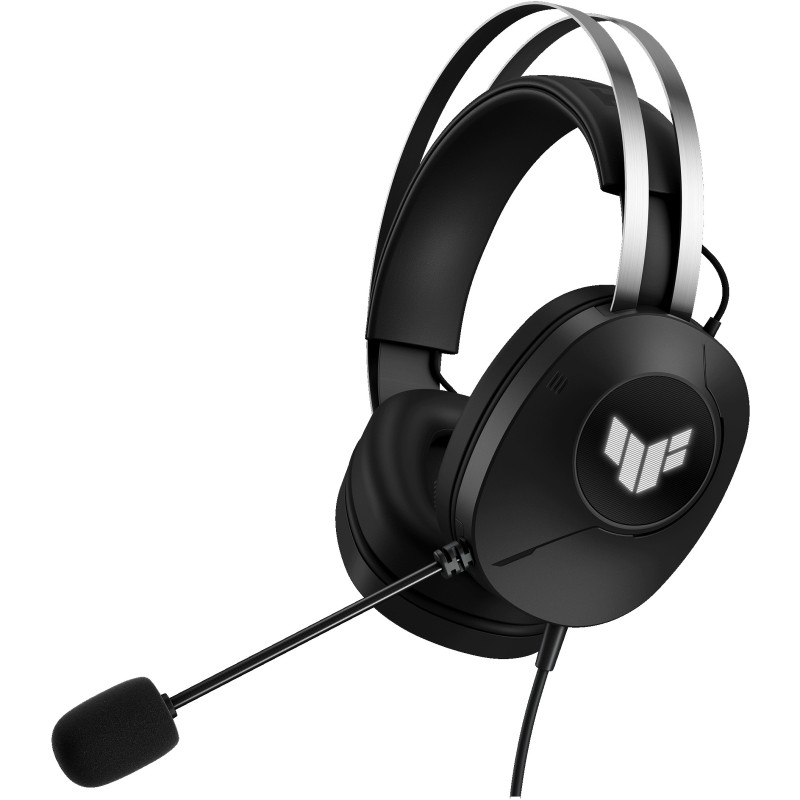 ASUS TUF Gaming H1 Gen II - Wired USB-A Gaming Headset - Black, Virtual 7.1, 40mm Neodymium Drivers
