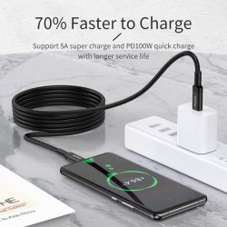 USB Cable Awei CL 117t 100W Type C to Type C 20V / 5A -  Official distributor