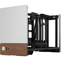 Fractal Design Terra Mini-ITX SFF Case - Silver Aluminium with Walnut Accents — Buy in Cyprus with Fast Delivery