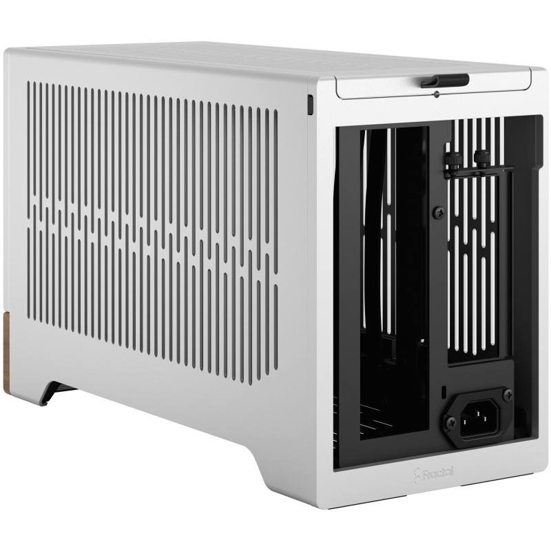 Fractal Design Terra Mini-ITX SFF Case - Silver Aluminium with Walnut Accents — Buy in Cyprus with Fast Delivery
