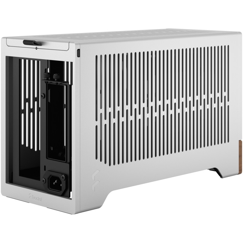Fractal Design Terra Mini-ITX SFF Case - Silver Aluminium with Walnut Accents — Buy in Cyprus with Fast Delivery