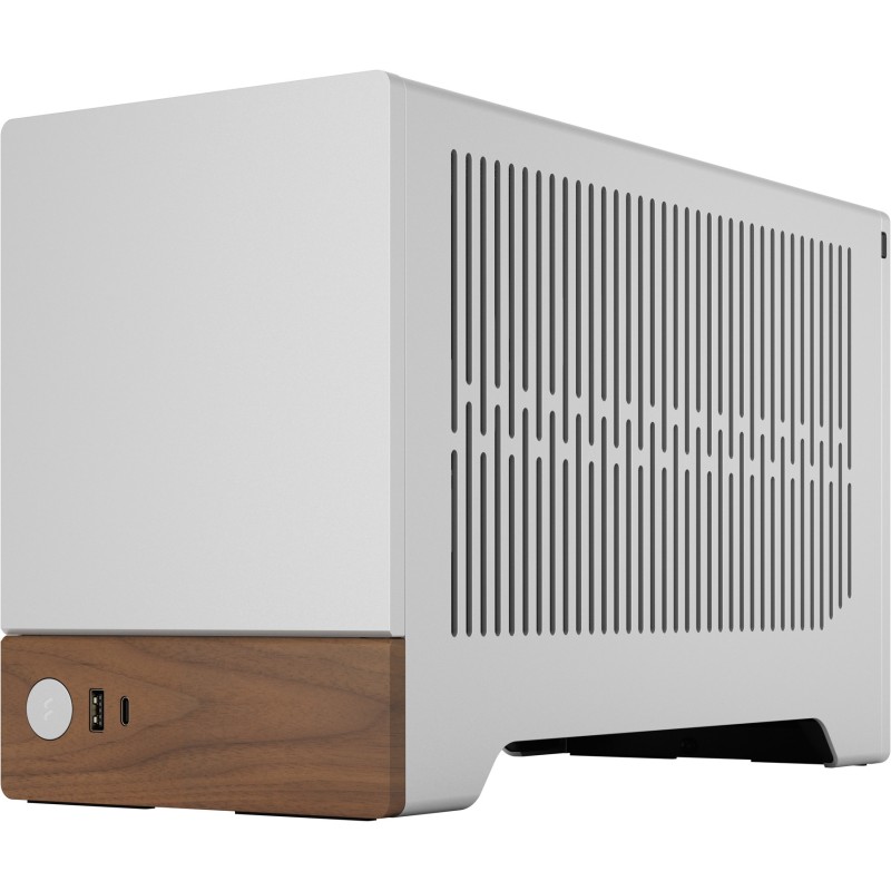 Fractal Design Terra Mini-ITX SFF Case - Silver Aluminium with Walnut Accents — Buy in Cyprus with Fast Delivery