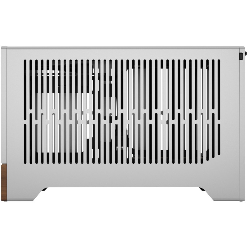 Fractal Design Terra Mini-ITX SFF Case - Silver Aluminium with Walnut Accents — Buy in Cyprus with Fast Delivery