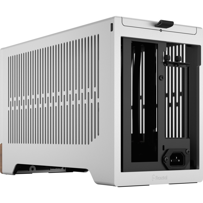Fractal Design Terra Mini-ITX SFF Case - Silver Aluminium with Walnut Accents — Buy in Cyprus with Fast Delivery