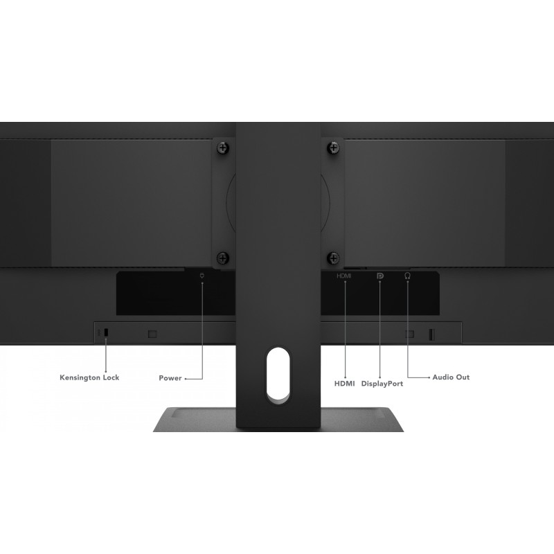 Lenovo ThinkVision E27q-20 - 27-inch QHD IPS Monitor 2560x1440, 75Hz, 4ms, Built-in Speakers, Raven Black