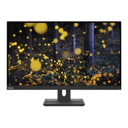 Lenovo ThinkVision E27q-20 - 27-inch QHD IPS Monitor 2560x1440, 75Hz, 4ms, Built-in Speakers, Raven Black